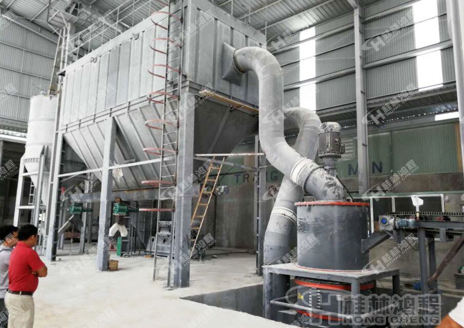 桂林鴻程白云石磨粉機，環保磨粉機-HCH超細環輥磨粉機環保設備